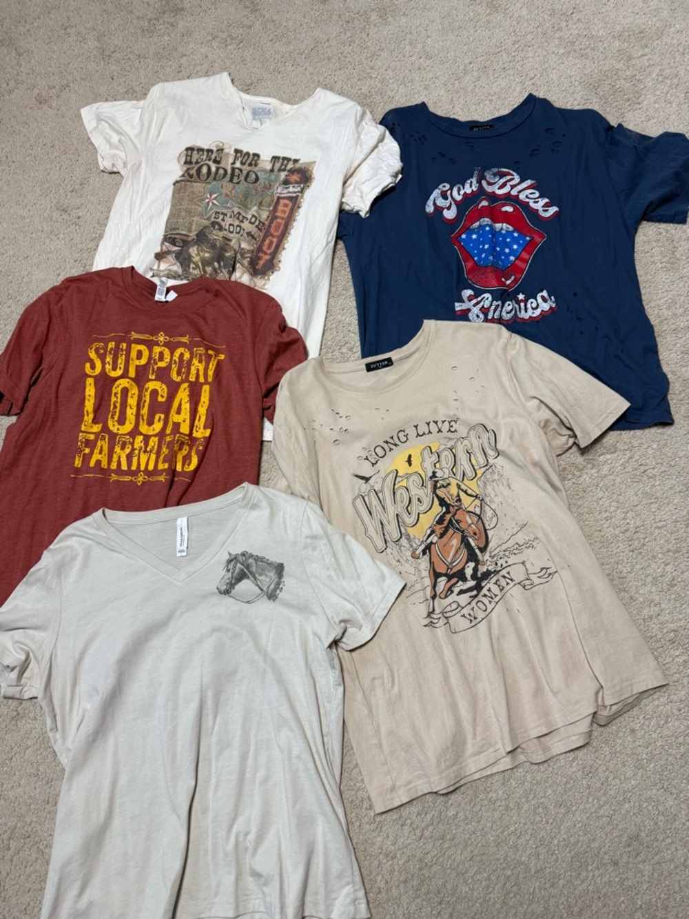 Western women graphic tshirt bundle